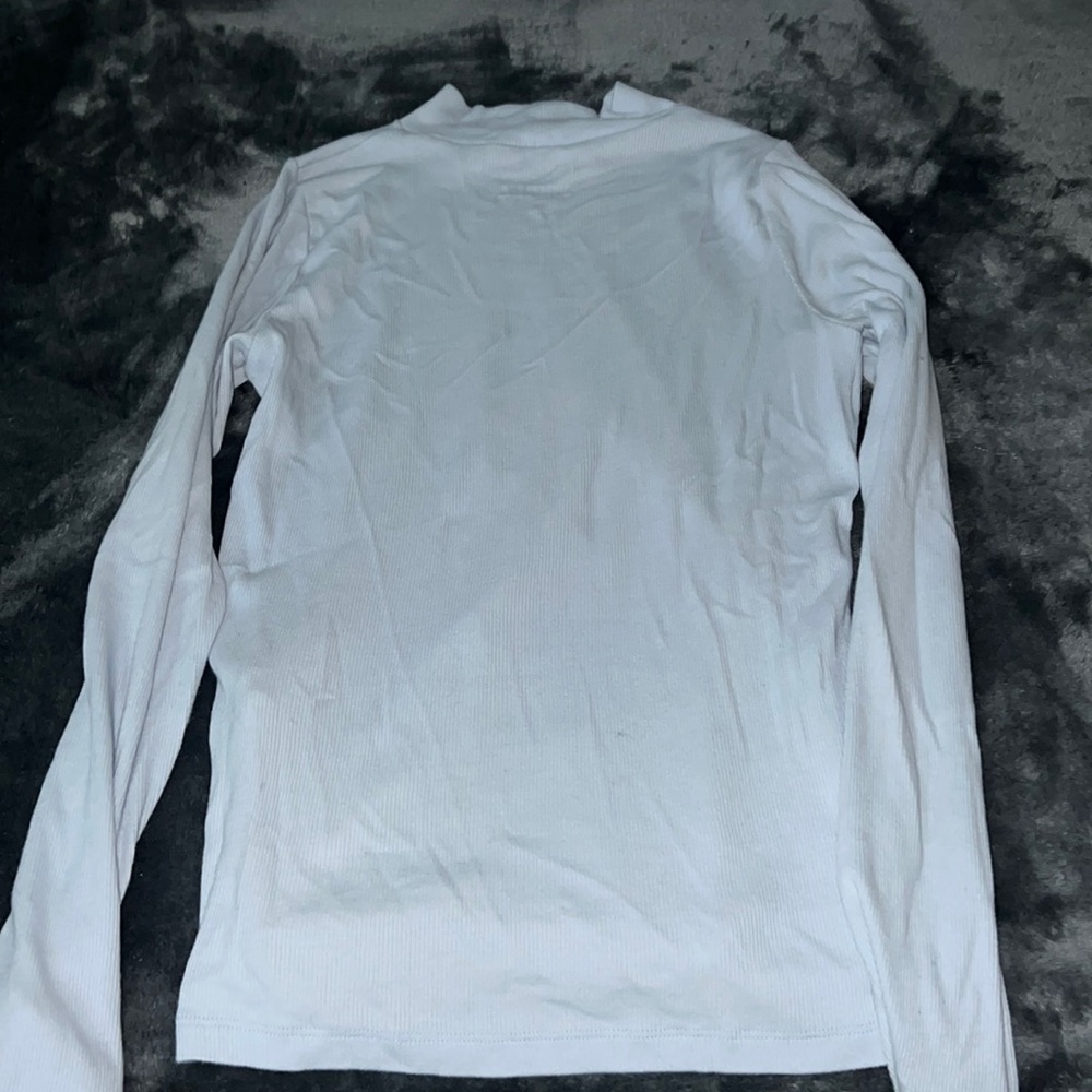 light blue long sleeve turtle neck